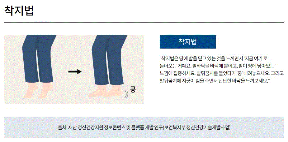 안정화-착지법